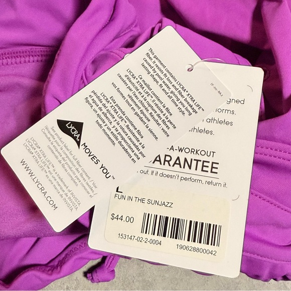 Athleta Fun in the Sunjazz Swim Shorts L NWT Drawstring Quick Dry Pockets - Picture 6 of 7